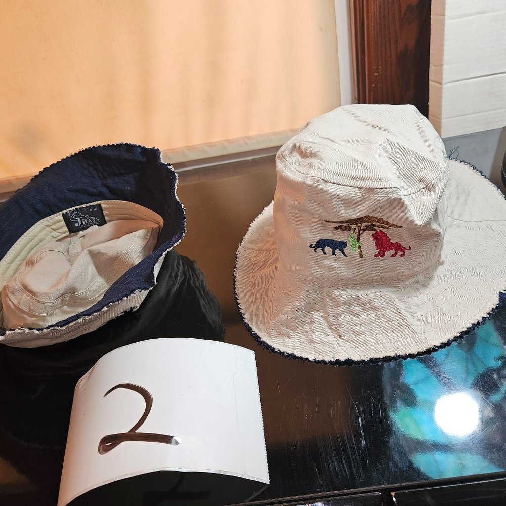 Hat Round Rim beige Khaki  kids